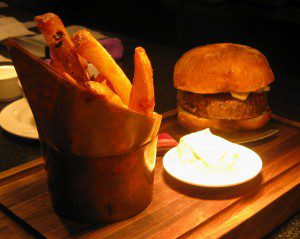 Lamb Burger with Trice Cooked Fries on Bite of the Best